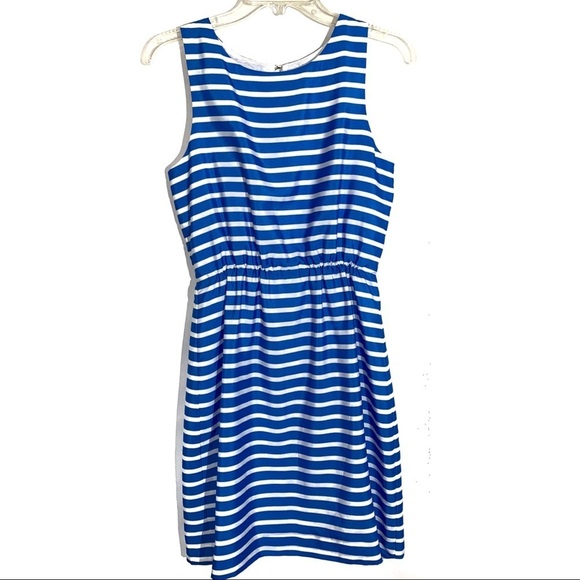 J Crew Sleeveless Striped Dress 4 - Picture 1 of 6